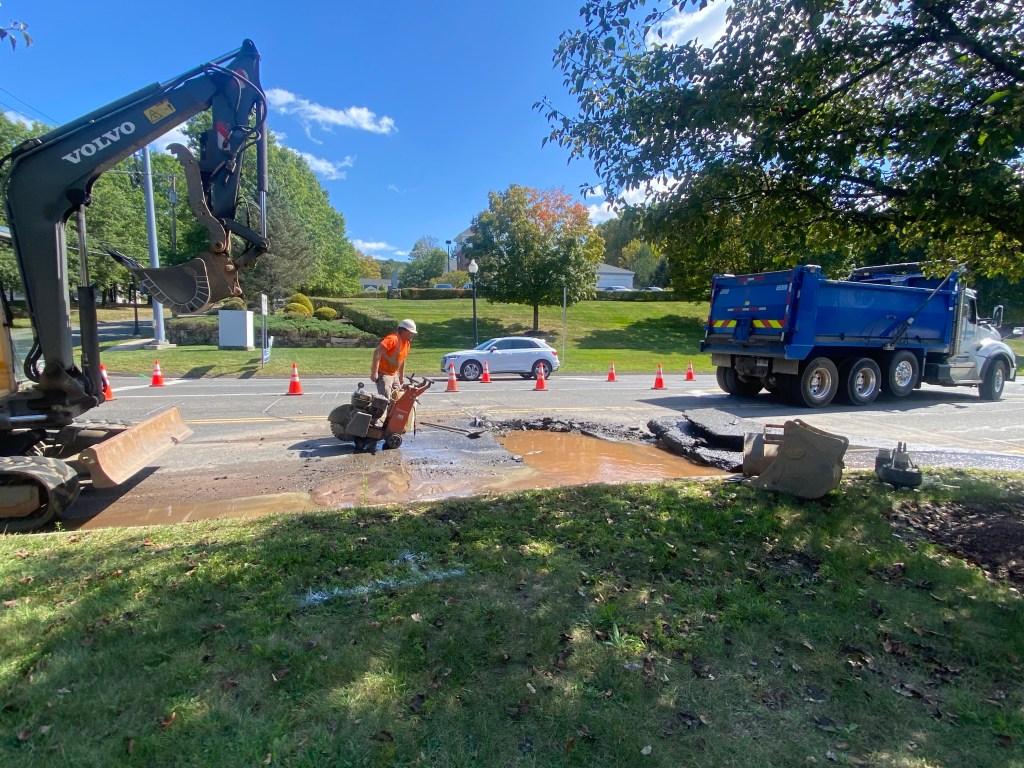 Traffic, Water Service Disrupted by Main Street South&nbsp;Break