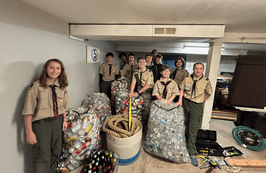 Troop 1607 Partners with Sustainable Southbury for Bottle & Can&nbsp;Fundraiser