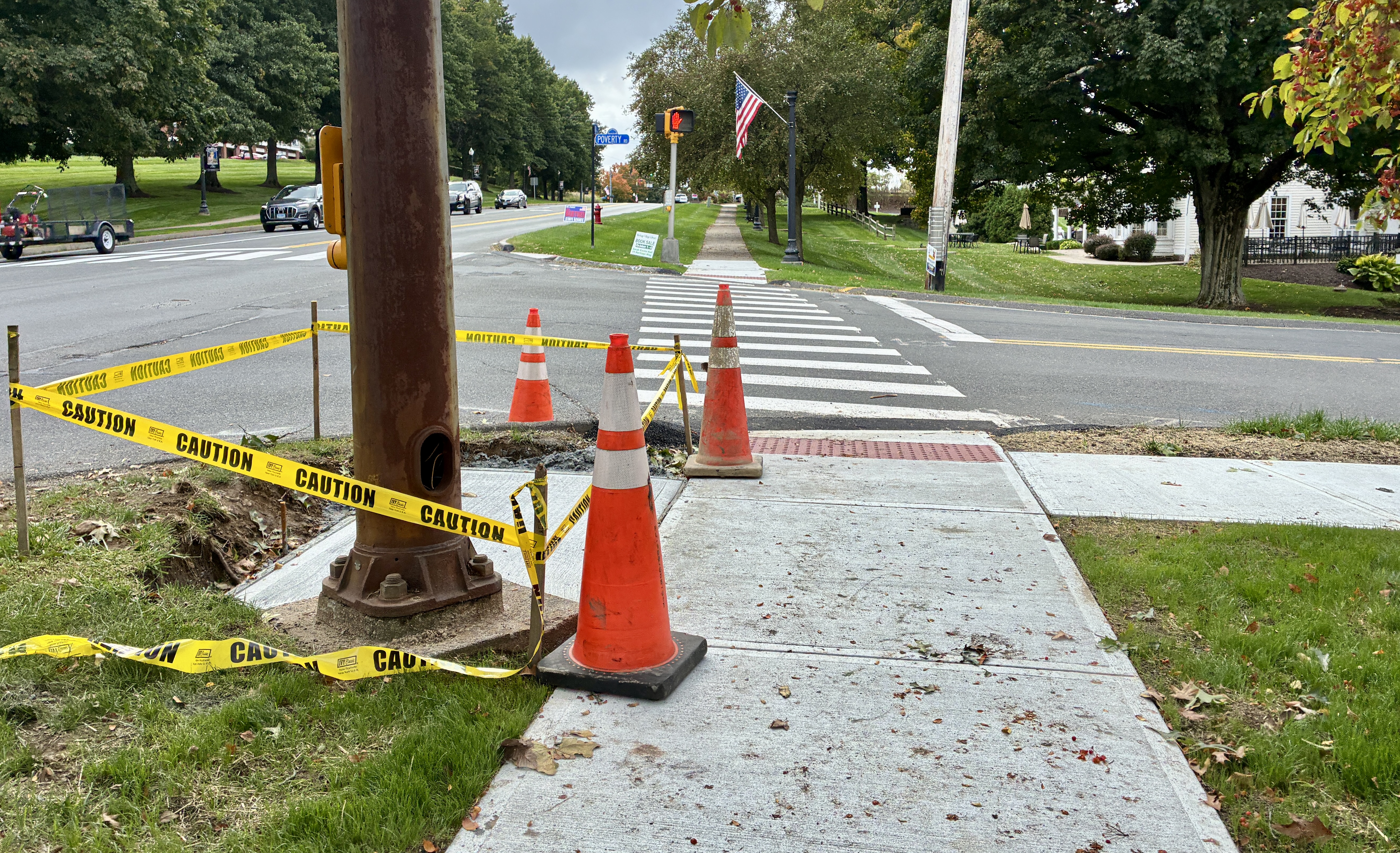 New Poverty Road Sidewalk Connects Main Street South to&nbsp;Library